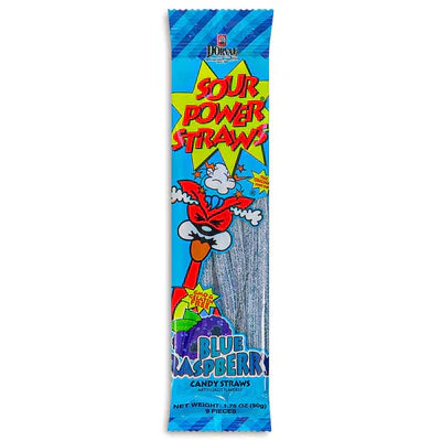 sour power Straw blue raspberry