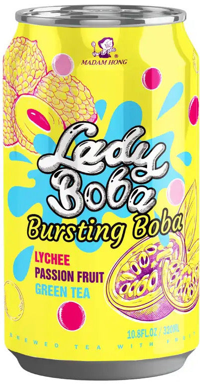 LADY BOBA Lychee Passion Fruit Green Tea