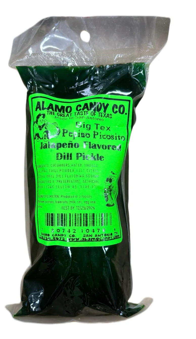 ALAMO CANDY Big Tex Jalapeño Dill Pickle