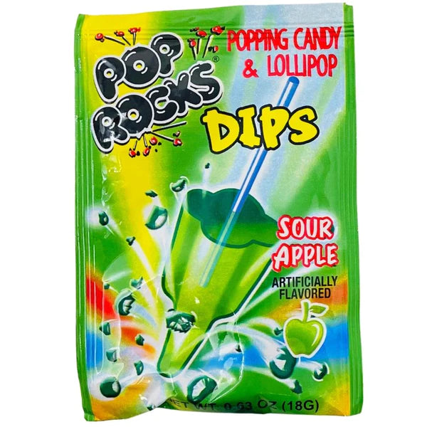 POP ROCKS DIPS Sour Apple