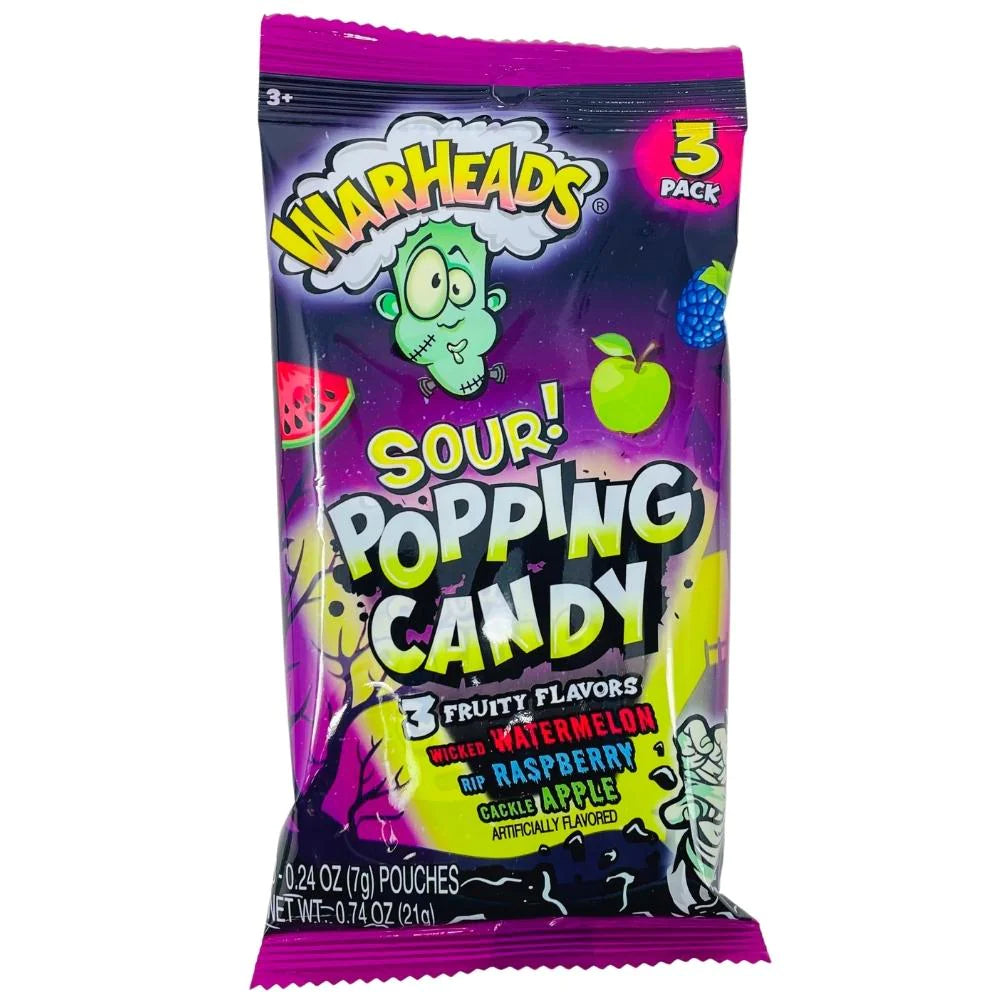 Sour popping candy