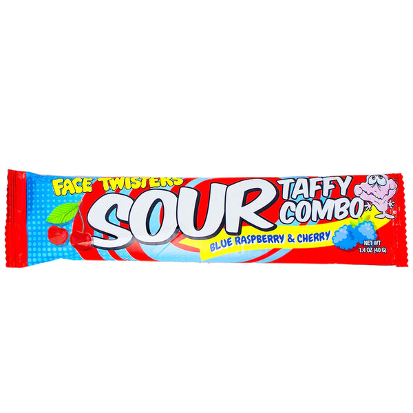 FACE TWISTERS Sour Taffy Combo Blue Raspberry & Cherry – pawpawsnacks