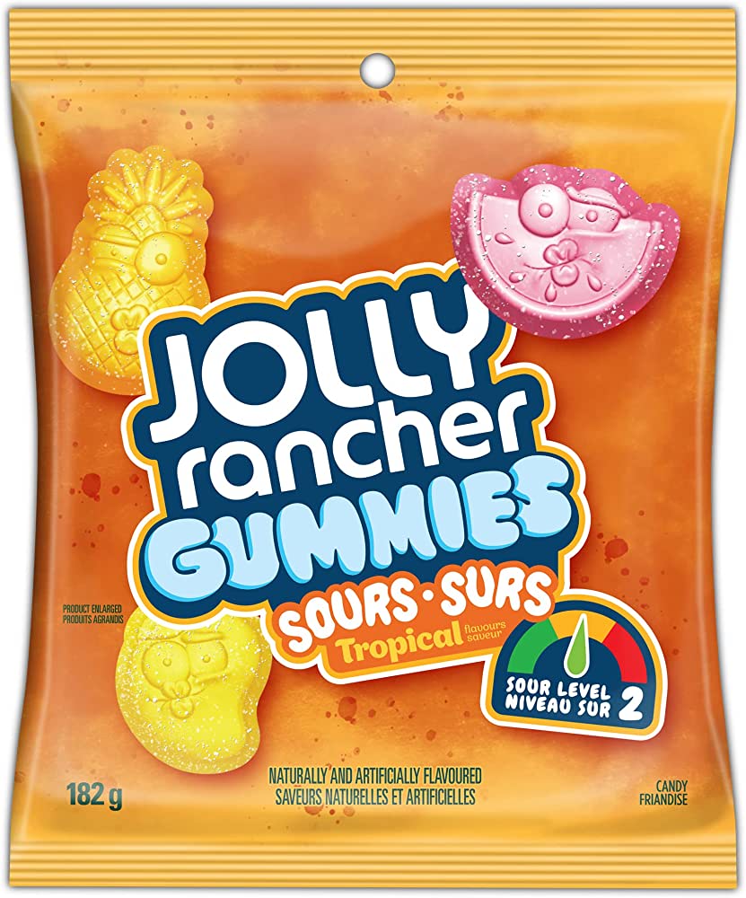 Jolly rancher gummies sour tropical