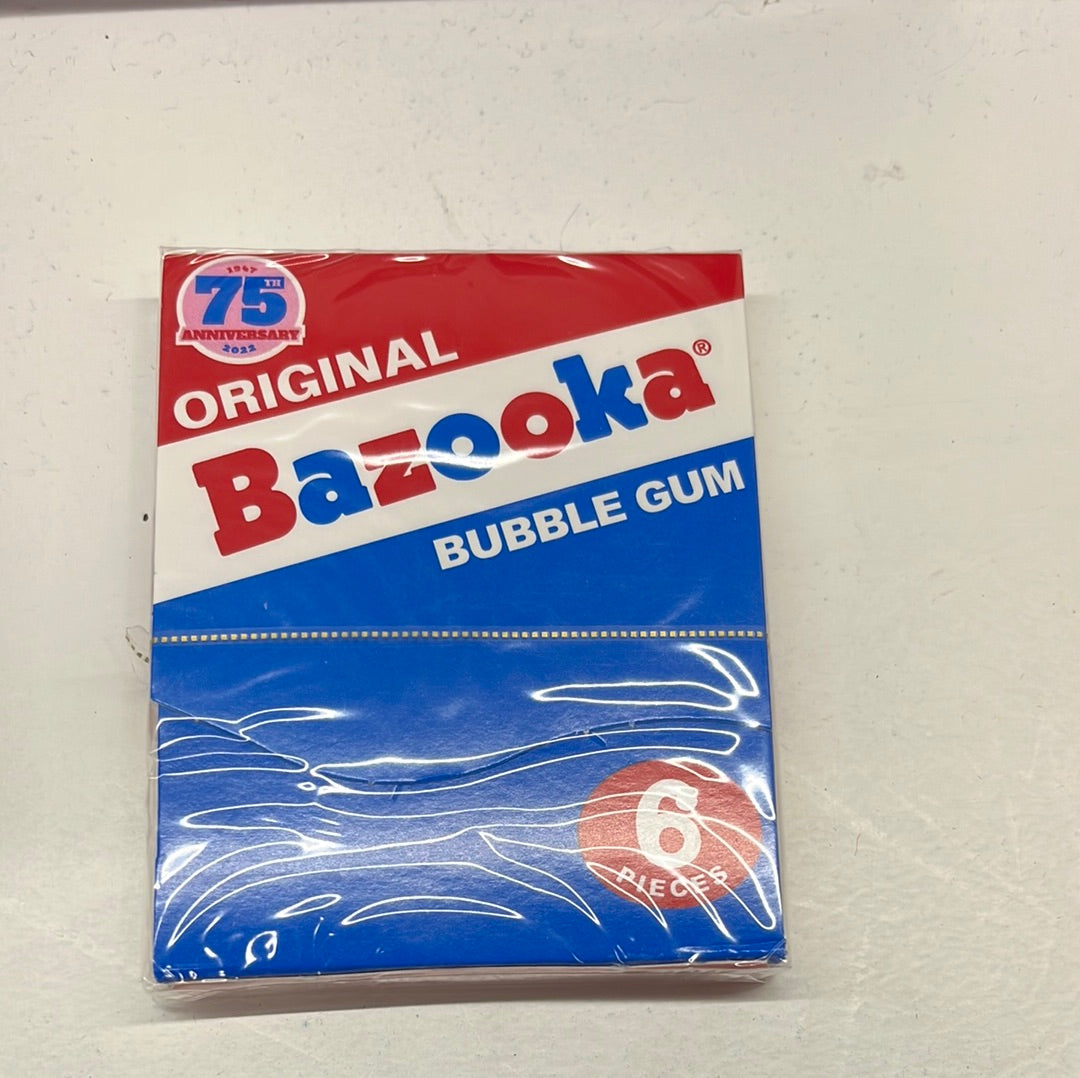 Original bozooka bubble gum 6 pacs